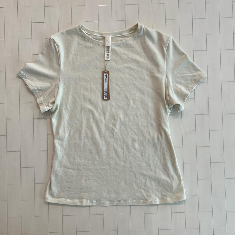 NWT SKIMS Cotton Jersey T-Shirt - Bone - L